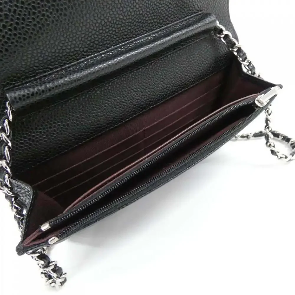 CHANEL Authentic Black Wallet